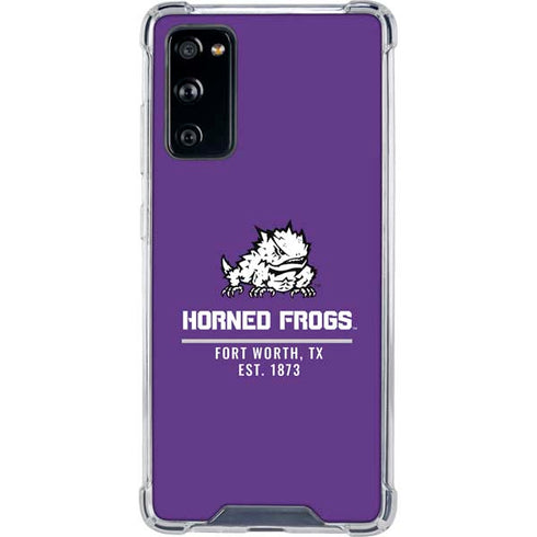 Horned Frogs Fort Worth Galaxy S20 FE Clear Case